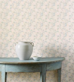 Oterlie Wallpaper by Colefax and Fowler Old Blue