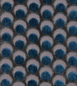 Ottoman Spot in Cut Velvet Fabric by Liberty Lapis