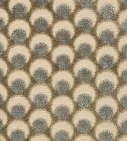 Ottoman Spot in Cut Velvet Fabric by Liberty Pewter