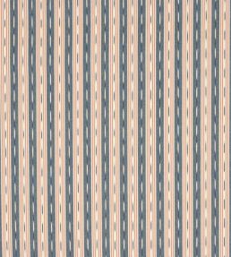 Oxley Stripe Fabric by Jane Churchill Navy/Red