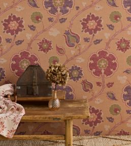 Indira Wallpaper by Eijffinger Celadon/Turquoise