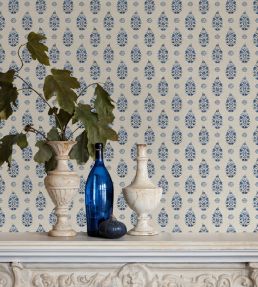 Paisley Wallpaper by Coordonne Blue