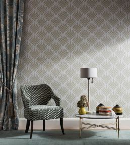 Paisley Fern Wallpaper by Liberty Pewter