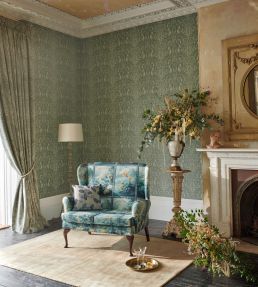 Palacio Wallpaper by Clarke & Clarke Eau De Nil