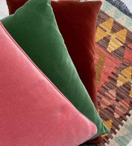 Palis Velvet Fabric by Ian Sanderson Dusty Rose