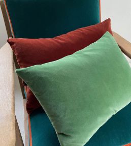 Palis Velvet Fabric by Ian Sanderson Mist