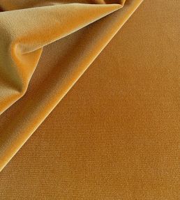Palis Velvet Fabric by Ian Sanderson Ochre
