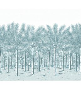 Palm Grove Mural by Thibaut Spa Blue