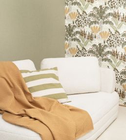 Palmeraie Wallpaper by Caselio Kaki Jaune