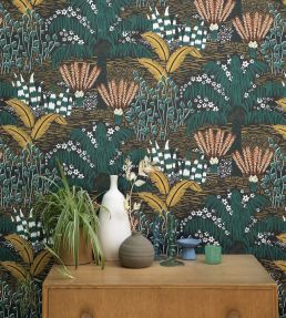 Palmeraie Wallpaper by Caselio Vert Olive