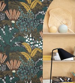 Palmeraie Wallpaper by Caselio Vert Olive