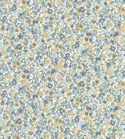 Pansy Wallpaper by Casadeco Bleu / Jaune