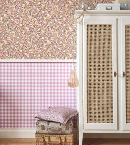 Vichy Wallpaper by Casadeco Lilas