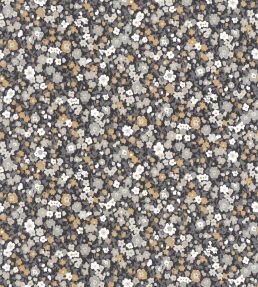 Pansy Wallpaper by Casadeco Noir / Camel