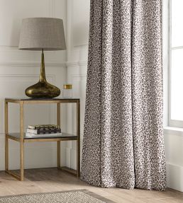 Panthera Fabric by Warner House Charcoal