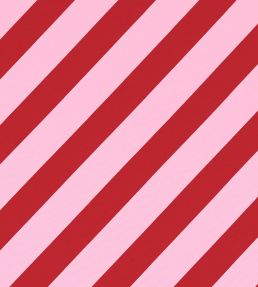 Paper Straw Stripe Fabric by Harlequin Ruby/Rose