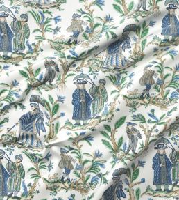 Parade Fabric by Warner House Sapphire