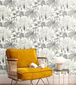 Paradisia Wallpaper by Caselio Or Blanc