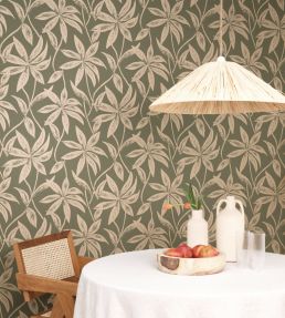Paradisio Wallpaper by Caselio Beige Irise