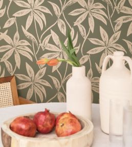 Paradisio Wallpaper by Caselio Beige Irise