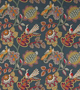 Paradiso Fabric by Jane Churchill Indigo