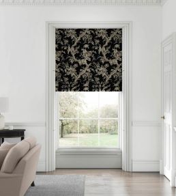 Paradiso Velvet Fabric by Warner House Charcoal