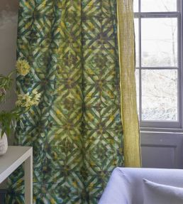 Parquet Batik Fabric by Designers Guild Forest