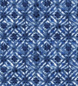 Parquet Batik Fabric by Designers Guild Indigo