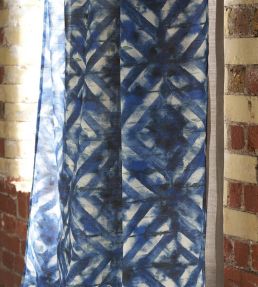 Parquet Batik Fabric by Designers Guild Indigo