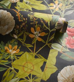 Passiflora Wallpaper by Clarke & Clarke Noir