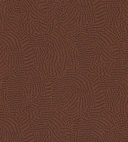 Passy Wallpaper by Casamance Terracotta / Noir