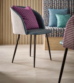 Pavo Fabric by Clarke & Clarke Midnight