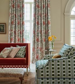 Paxton Fabric by James Hare Grey/Gold