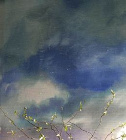 Paysage Marin Grasscloth Mural by Designers Guild Sky