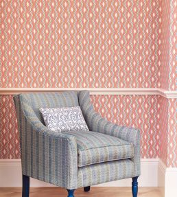 Pemba Wallpaper by Jane Churchill Blue/Aqua