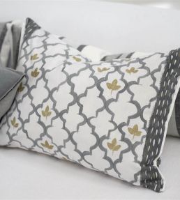 Pergola Trellis Cushion 60 x 45cm by Designers Guild Slate