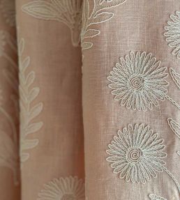 Persian Daisy Fabric by Ian Sanderson Ballet Pink