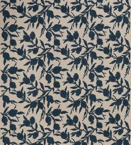 Persimmon Fabric by Jim Thompson No.9 Deep Ocean