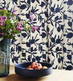 Persimmon Fabric by Jim Thompson No.9 Deep Ocean