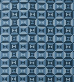 Perspectivo Fabric by Vanderhurd Azul/Moonstone