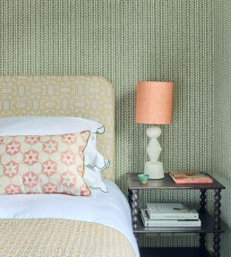 Petite Paravento Fabric by Vanderhurd Saffron/Natural