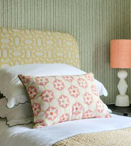 Petite Paravento Fabric by Vanderhurd Saffron/Natural