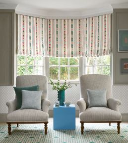 Pico Stripe Fabric by Jane Churchill Red