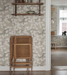 Pine Wallpaper by Sandberg Beige