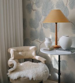 Pine Mural by Sandberg Misty Blue