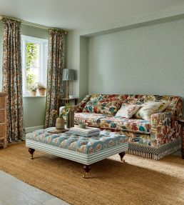Pinetum Stripe Fabric by Sanderson Mulberry