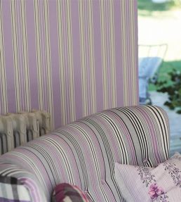 Pinstripe Wallpaper by Designers Guild Lime