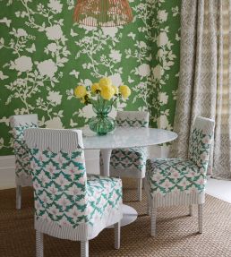 Pivoine Grasscloth Wallpaper by Madeaux 03 Green
