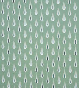 Plato Linen Fabric by Jane Churchill Teal