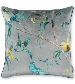 Pluma Velvet Cushion 65 x 65cm by Romo Jade